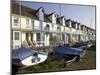 Sailing Boats and Holiday Homes on the Seafront, Whitstable, Kent, England, United Kingdom-David Hughes-Mounted Photographic Print