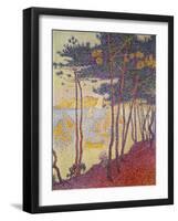 Sailing Boats and Pine Trees, 1896-Paul Signac-Framed Giclee Print