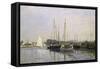 Sailing Boats, Argenteuil, about 1872/73-Claude Monet-Framed Stretched Canvas