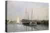 Sailing Boats, Argenteuil, about 1872/73-Claude Monet-Stretched Canvas