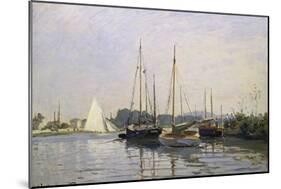 Sailing Boats, Argenteuil, about 1872/73-Claude Monet-Mounted Giclee Print