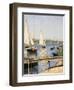 Sailing Boats at Argenteuil-Gustave Caillebotte-Framed Giclee Print