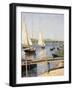 Sailing Boats at Argenteuil-Gustave Caillebotte-Framed Giclee Print