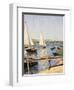 Sailing Boats at Argenteuil-Gustave Caillebotte-Framed Art Print