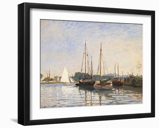 Sailing Boats at Argenteuil-Claude Monet-Framed Art Print