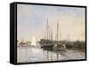 Sailing Boats at Argenteuil-Claude Monet-Framed Stretched Canvas