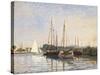 Sailing Boats at Argenteuil-Claude Monet-Stretched Canvas
