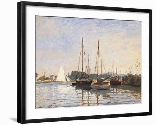 Sailing Boats at Argenteuil-Claude Monet-Framed Art Print