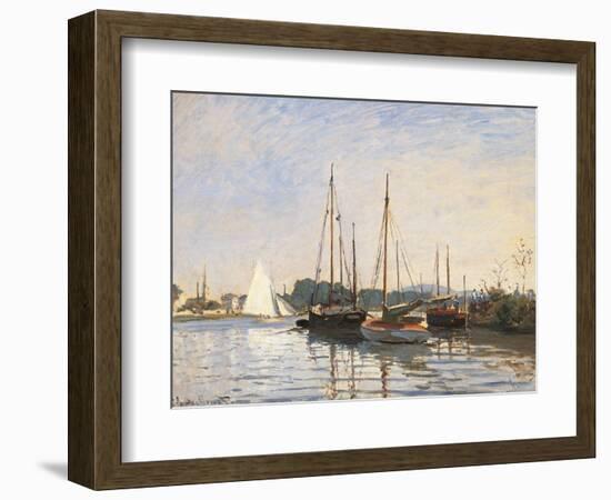 Sailing Boats at Argenteuil-Claude Monet-Framed Art Print