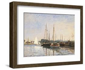 Sailing Boats at Argenteuil-Claude Monet-Framed Art Print