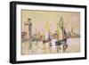 Sailing Boats at Les Sables-D'Olonne-Paul Signac-Framed Giclee Print