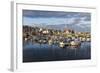 Sailing Boats at Sunset in the Harbour at Anstruther, Fife, East Neuk, Scotland, United Kingdom-Andrew Sproule-Framed Photographic Print