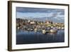 Sailing Boats at Sunset in the Harbour at Anstruther, Fife, East Neuk, Scotland, United Kingdom-Andrew Sproule-Framed Photographic Print