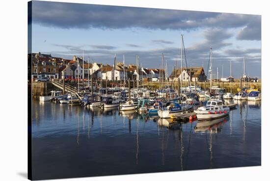 Sailing Boats at Sunset in the Harbour at Anstruther, Fife, East Neuk, Scotland, United Kingdom-Andrew Sproule-Stretched Canvas