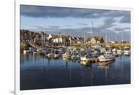 Sailing Boats at Sunset in the Harbour at Anstruther, Fife, East Neuk, Scotland, United Kingdom-Andrew Sproule-Framed Photographic Print