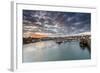 Sailing Boats at Sunset in the Harbour at Anstruther, Fife, East Neuk, Scotland, United Kingdom-Andrew Sproule-Framed Photographic Print