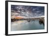 Sailing Boats at Sunset in the Harbour at Anstruther, Fife, East Neuk, Scotland, United Kingdom-Andrew Sproule-Framed Photographic Print