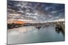 Sailing Boats at Sunset in the Harbour at Anstruther, Fife, East Neuk, Scotland, United Kingdom-Andrew Sproule-Mounted Photographic Print