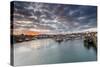 Sailing Boats at Sunset in the Harbour at Anstruther, Fife, East Neuk, Scotland, United Kingdom-Andrew Sproule-Stretched Canvas