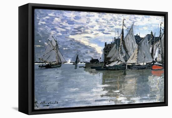 Sailing Boats, C.1864-1866-Claude Monet-Framed Stretched Canvas