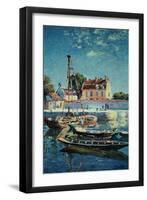 Sailing Boats, C.1885-Alfred Sisley-Framed Giclee Print