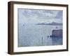 Sailing Boats in an Estuary, circa 1892-93-Théo van Rysselberghe-Framed Giclee Print