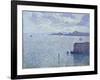 Sailing Boats in an Estuary, circa 1892-93-Théo van Rysselberghe-Framed Giclee Print