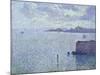 Sailing Boats in an Estuary, circa 1892-93-Théo van Rysselberghe-Mounted Giclee Print