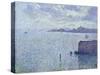 Sailing Boats in an Estuary, circa 1892-93-Théo van Rysselberghe-Stretched Canvas