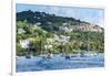 Sailing boats in Cruz Bay, St. John, Virgin Islands National Park, US Virgin Islands, West Indies,-Michael Runkel-Framed Photographic Print