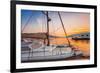 Sailing Boats in Marina at Sunset. Tivat. Montenegro-dmitry kushch-Framed Photographic Print