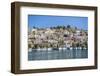 Sailing boats in Poros Island port, Saronic Island, Aegean Coast, Greek Islands, Greece-Matthew Williams-Ellis-Framed Photographic Print