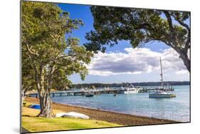 Sailing Boats in Russell Harbour, Bay of Islands, Northland Region, North Island, New Zealand-Matthew Williams-Ellis-Mounted Photographic Print