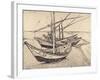 Sailing Boats in Saintes-Maries, 1888-Vincent van Gogh-Framed Giclee Print