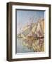 Sailing Boats in St. Tropez Harbour, 1893-Paul Signac-Framed Giclee Print