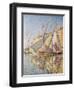 Sailing Boats in St. Tropez Harbour, 1893-Paul Signac-Framed Giclee Print