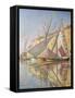 Sailing Boats in St. Tropez Harbour, 1893-Paul Signac-Framed Stretched Canvas