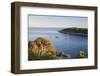 Sailing Boats in the Bay of Fetovaia at Sunset, Island of Elba, Livorno Province, Tuscany, Italy-Markus Lange-Framed Photographic Print