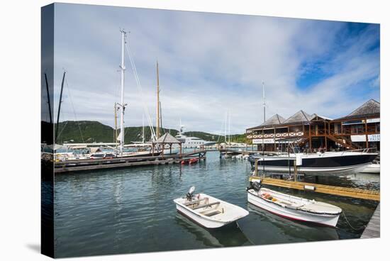 Sailing Boats in the Falmouth Harbour-Michael Runkel-Stretched Canvas