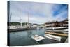 Sailing Boats in the Falmouth Harbour-Michael Runkel-Stretched Canvas