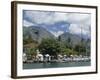 Sailing Boats in the Harbour of Lahaina, an Old Whaling Station, West Coast, Hawaii-Tony Waltham-Framed Photographic Print