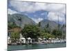 Sailing Boats in the Harbour of Lahaina, an Old Whaling Station, West Coast, Hawaii-Tony Waltham-Mounted Photographic Print