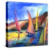 Sailing Boats In The Sea-balaikin2009-Stretched Canvas