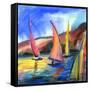 Sailing Boats In The Sea-balaikin2009-Framed Stretched Canvas