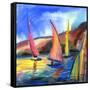 Sailing Boats In The Sea-balaikin2009-Framed Stretched Canvas