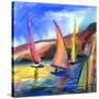 Sailing Boats In The Sea-balaikin2009-Stretched Canvas