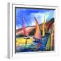 Sailing Boats In The Sea-balaikin2009-Framed Art Print