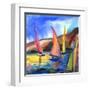 Sailing Boats In The Sea-balaikin2009-Framed Art Print