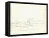 Sailing Boats Leaving a Port (Pencil on Paper)-Claude Monet-Framed Stretched Canvas