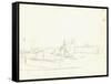 Sailing Boats Leaving a Port (Pencil on Paper)-Claude Monet-Framed Stretched Canvas